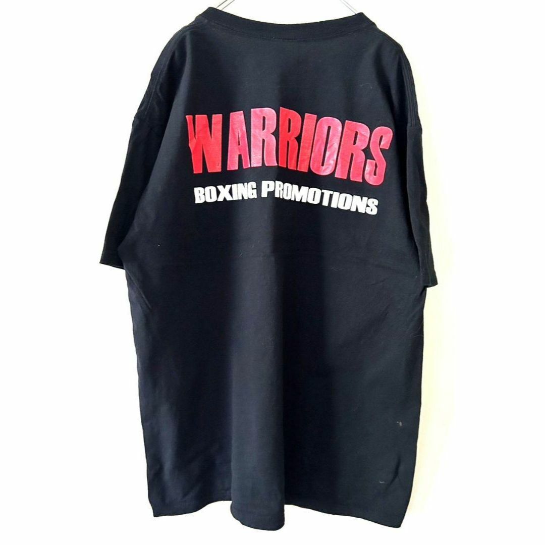 FRUIT OF THE LOOM(フルーツオブザルーム)のアメリカ ウォリアーズ WARRIORS Tシャツ L ブラック 黒 古着 メンズのトップス(Tシャツ/カットソー(半袖/袖なし))の商品写真