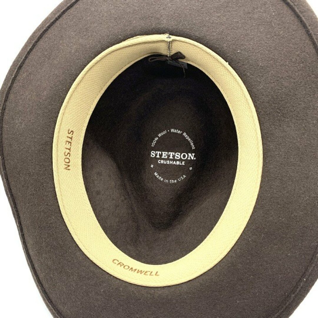 STETSON(ステットソン)のSTETSON ステットソン CROMWELL HAT クロムウェルハット ウール ブラウン Size M メンズの帽子(ハット)の商品写真