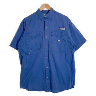 Columbia - Columbia コロンビア PFG フィッシング シャツ ブルー 半袖 FM7130 Size S