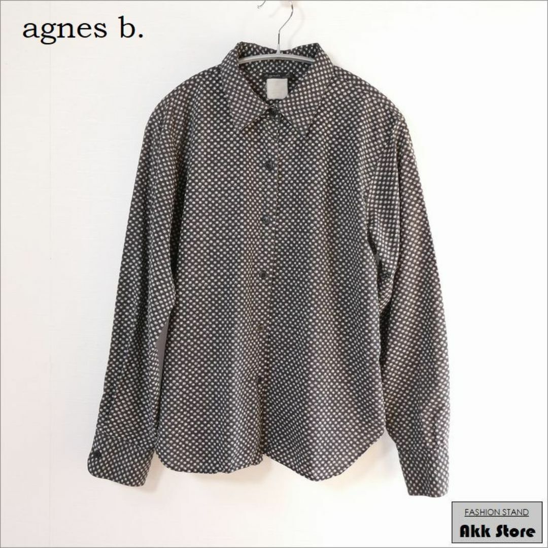 agnes b.(アニエスベー)のagnes b レディース トップス 長袖 シャツ 総柄 M　 レディースのトップス(シャツ/ブラウス(長袖/七分))の商品写真