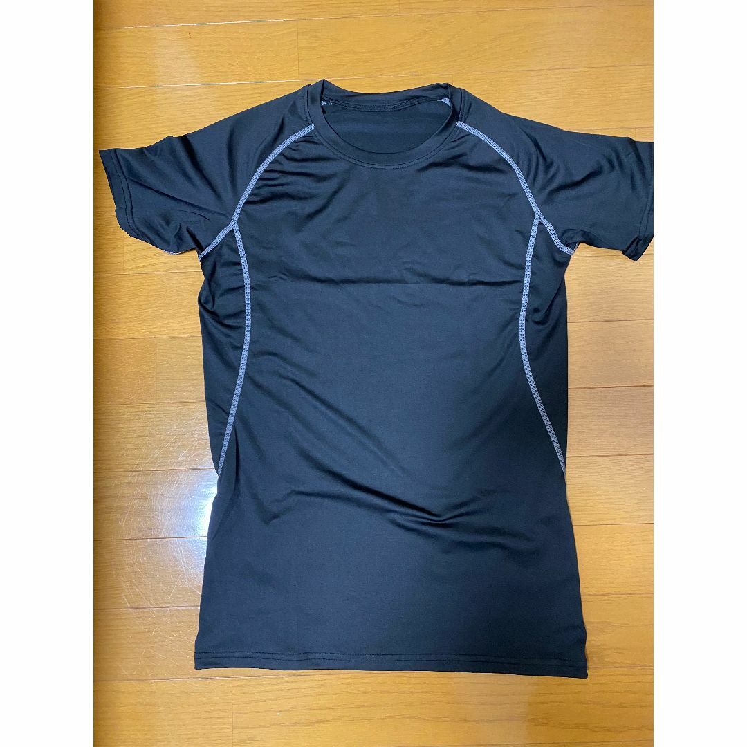 コンプレッション ウェア メンズ 半袖 [Lサイズ、グレー] メンズのトップス(Tシャツ/カットソー(半袖/袖なし))の商品写真