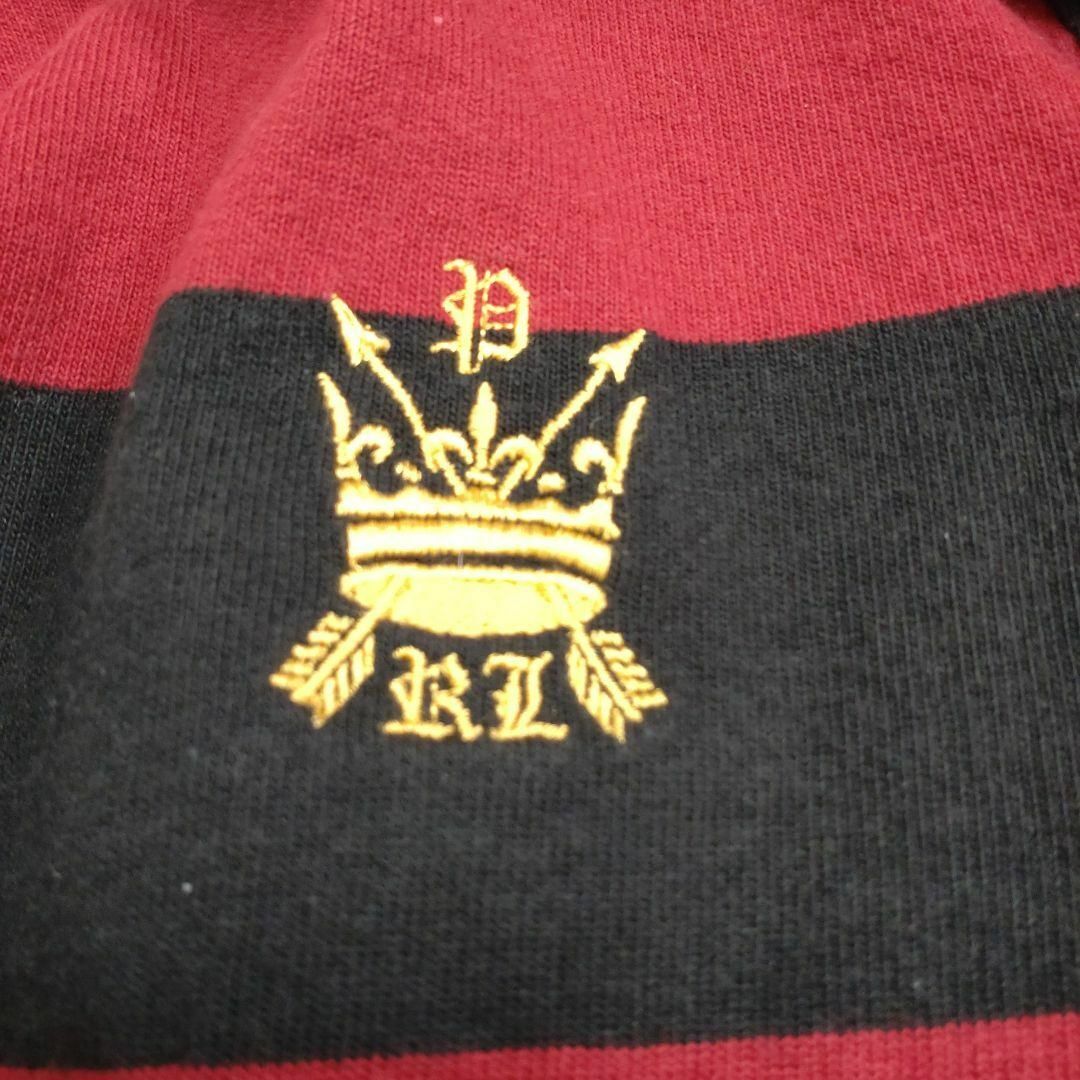 POLO RALPH LAUREN(ポロラルフローレン)の【希少Lサイズ】ポロバイラルフローレン ラガーシャツ ボーダー ワッペン 刺繍 メンズのトップス(ポロシャツ)の商品写真