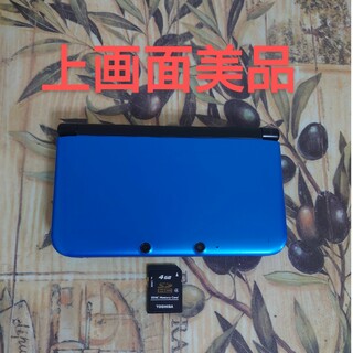 ニンテンドー3DS(ニンテンドー3DS)のニンテンドー3DS LL ブルー×ブラック上画面美品(携帯用ゲーム機本体)