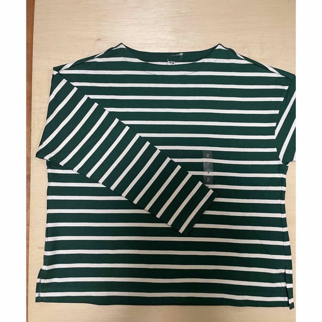 UNIQLO(ユニクロ)のUNIQLO ユニクロ　ボーダーTシャツ（長袖）　Sサイズ レディースのトップス(シャツ/ブラウス(長袖/七分))の商品写真