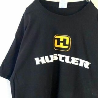 ポート&カンパニー HUSTLER Tシャツ L ブラック 黒 古着(Tシャツ/カットソー(半袖/袖なし))