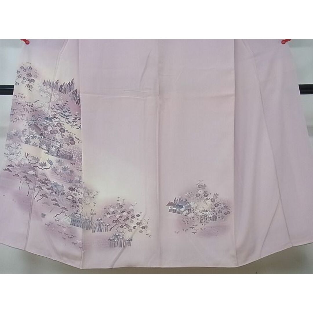 平和屋2■訪問着　風景吉祥花文　逸品　DAAA0829ea レディースの水着/浴衣(着物)の商品写真