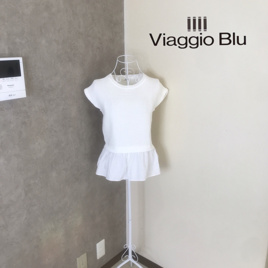 VIAGGIO BLU(ビアッジョブルー)のビアッジョブルー♡1度着用　カットソー レディースのトップス(カットソー(半袖/袖なし))の商品写真