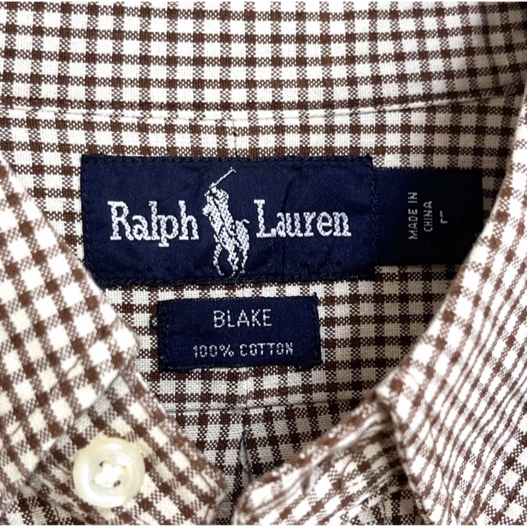 Ralph Lauren(ラルフローレン)のラルフローレン BDシャツ ブラウンギンガムチェック ブラウンポニー ゆるだぼ メンズのトップス(シャツ)の商品写真