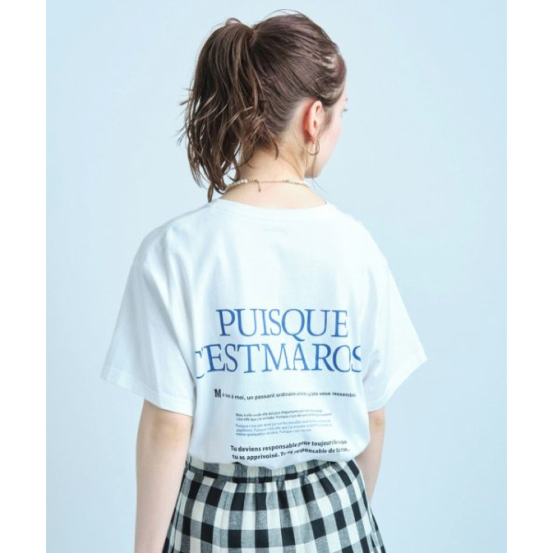 Apuweiser-riche(アプワイザーリッシェ)の新品✨アルページュストーリー　Tシャツ　ホワイト　マイストラーダ　カデュネ レディースのトップス(Tシャツ(半袖/袖なし))の商品写真