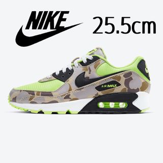 ナイキ(NIKE)の美品希少 ナイキAIR MAX 90 GREEN DUCK CAMO 25.5(スニーカー)