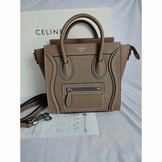 セリーヌ(celine)の極美品CELINE セリーヌ ラゲージ ナノ ショッパー ショルダーバッグ可愛い(ハンドバッグ)