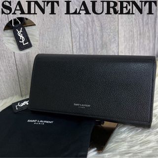 人気♡YSLロゴ♡極美品♡Saint Laurent サンローラン 長財布