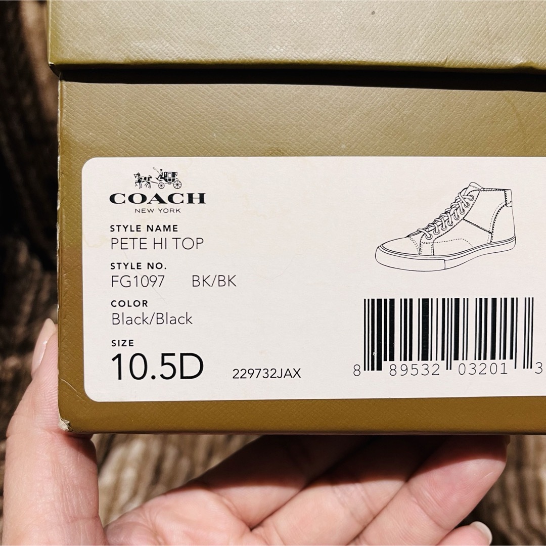 COACH(コーチ)のCOACHハイカットスニーカー メンズの靴/シューズ(スニーカー)の商品写真