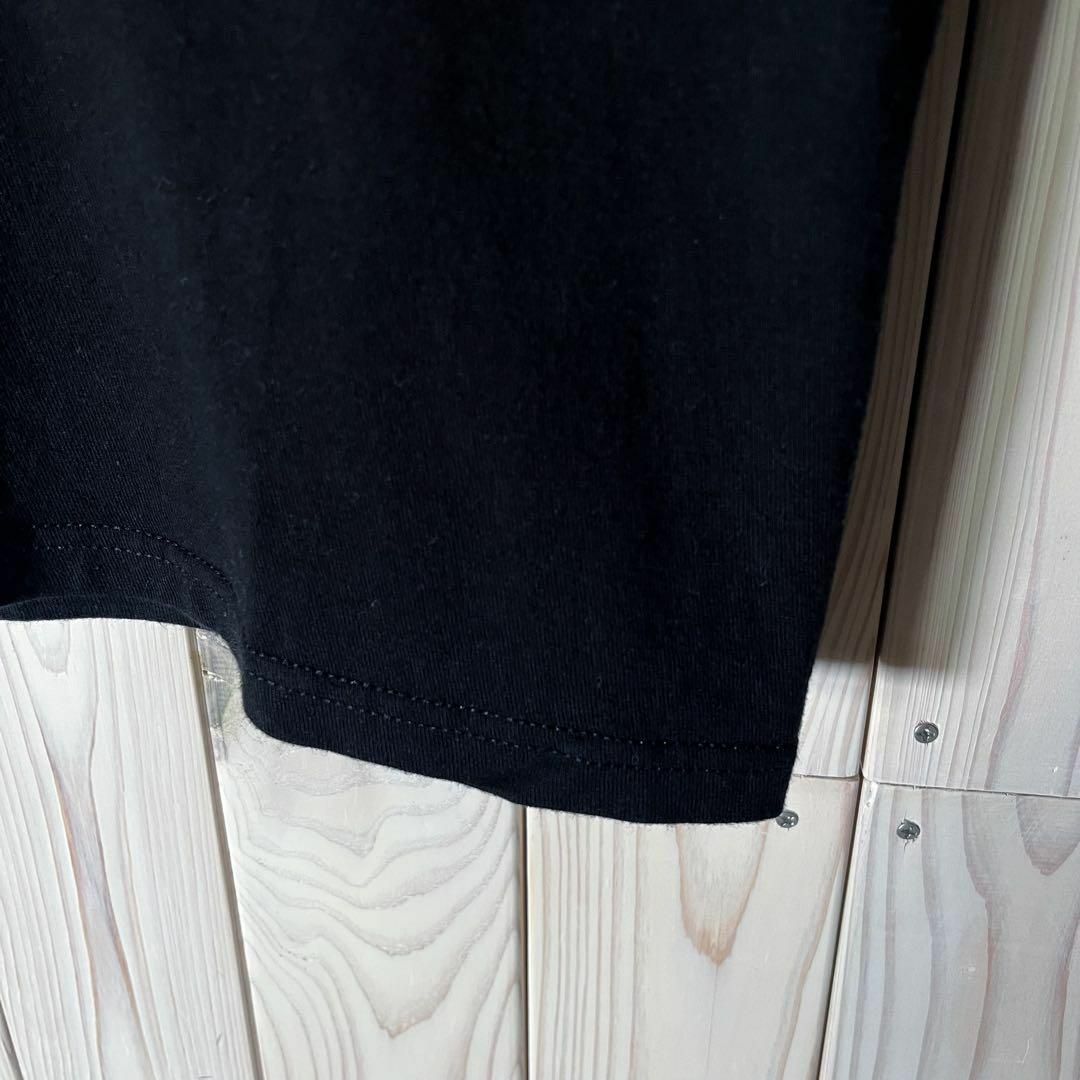 STUSSY(ステューシー)の【美品 L】ステューシー ハンドサイン フラワー プリント Tシャツ 黒 メンズのトップス(Tシャツ/カットソー(半袖/袖なし))の商品写真