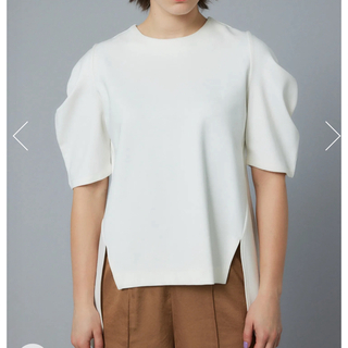 HeRIN.CYEPonte balloon sleeve tops(カットソー(半袖/袖なし))