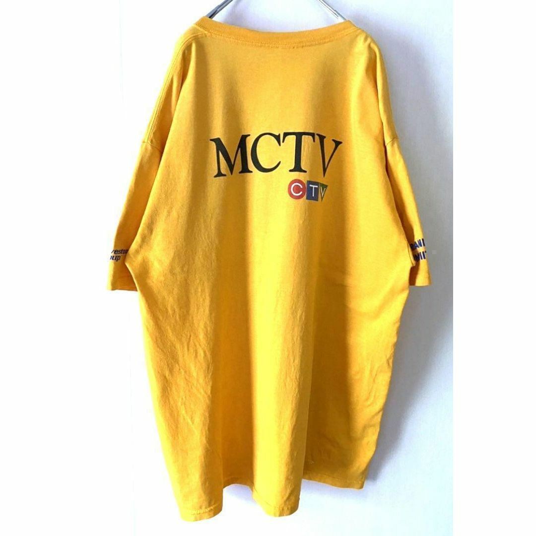ドラゴン ボード フェスティバル MCTV Tシャツ XL イエロー 古着 メンズのトップス(Tシャツ/カットソー(半袖/袖なし))の商品写真