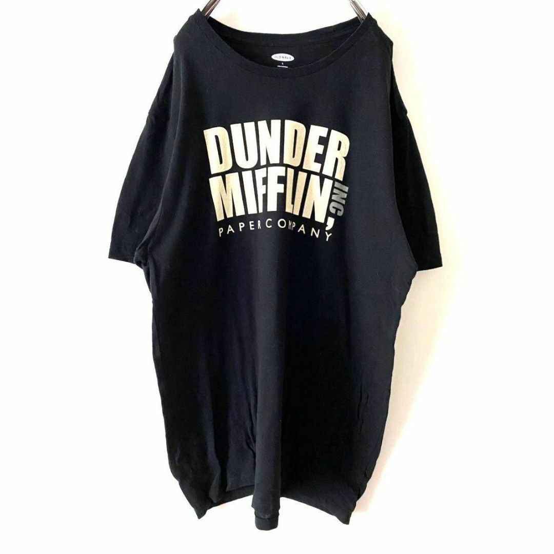 Old Navy(オールドネイビー)のオールドネイビー DUNDER MIFFLIN Tシャツ L ブラック黒古着 メンズのトップス(Tシャツ/カットソー(半袖/袖なし))の商品写真