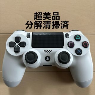 プレイステーション4(PlayStation4)の超美品 SONY PS4 純正 コントローラー DUALSHOCK4 ホワイト(家庭用ゲーム機本体)