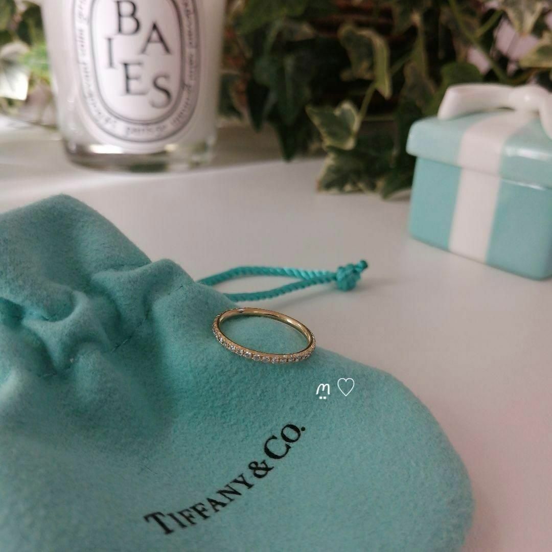 Tiffany & Co.(ティファニー)のティファニー　メトロリング　6号　Ꮶ18ゴールド　ダイヤモンドフルエタニティ レディースのアクセサリー(リング(指輪))の商品写真