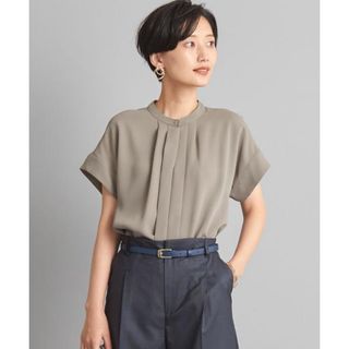 UNITED ARROWS green label relaxing - グリーンレーベルリラクシング ワークトリップアウトフィッツ ピンタック ブラウス