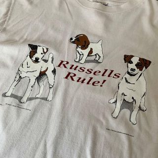 97年　コピーライト入り　犬T 犬プリント　ヴィンテージ　ロンT 長袖　tシャツ