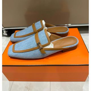 エルメス(Hermes)のエルメス　デニム未使用 ミュール スリッパサンダル (サンダル)