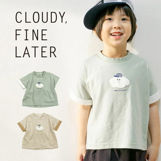 CLOUDY, FINE LATER  接触冷感シャーベットくもさんTシャツ(Tシャツ/カットソー)