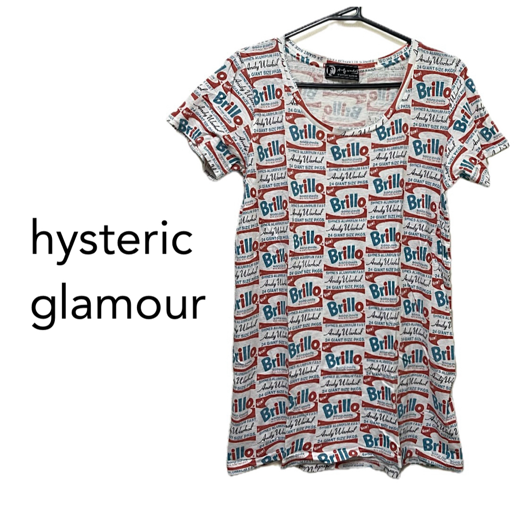 HYSTERIC GLAMOUR(ヒステリックグラマー)のHYSTERIC GLAMOUR × andy worhol  半袖 カットソー レディースのトップス(Tシャツ(半袖/袖なし))の商品写真