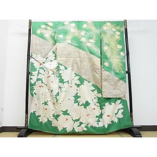 平和屋2■豪華振袖　駒刺繍　草花文　銀彩　鈴乃屋扱い　逸品　DAAA8871fe(振袖)