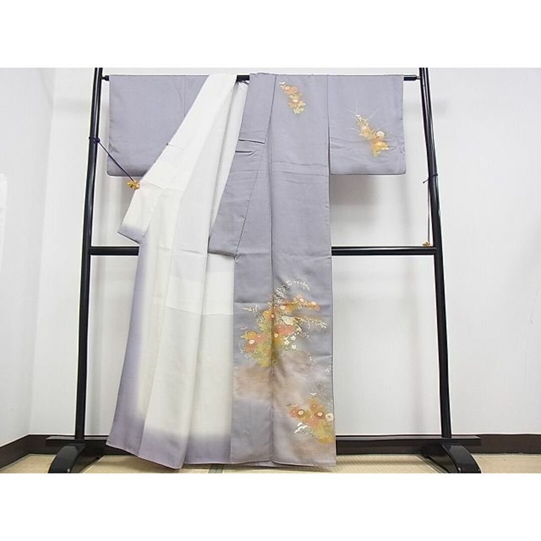 平和屋2■訪問着　花鳥文　暈し染め　金彩　逸品　DAAB0813ud レディースの水着/浴衣(着物)の商品写真