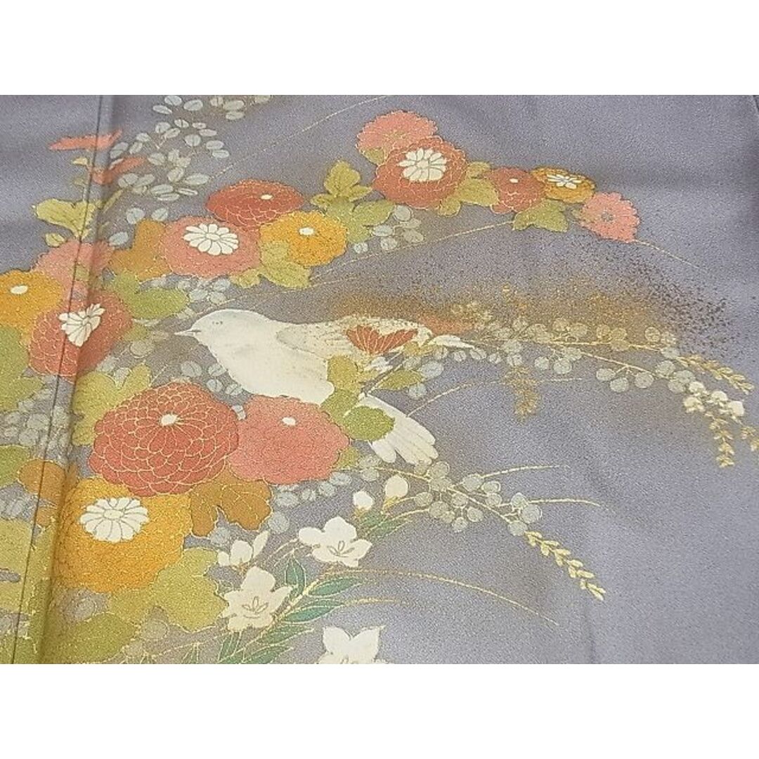 平和屋2■訪問着　花鳥文　暈し染め　金彩　逸品　DAAB0813ud レディースの水着/浴衣(着物)の商品写真