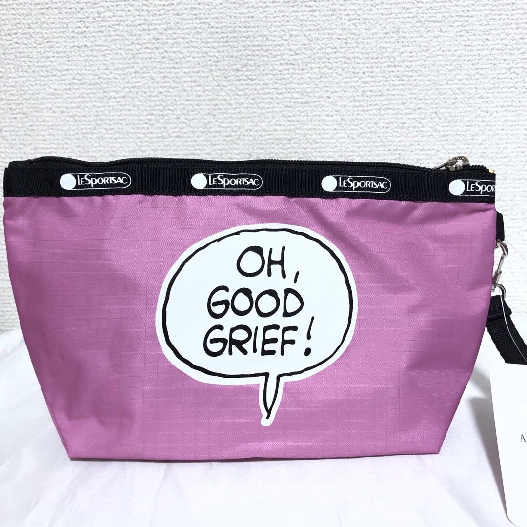 LeSportsac(レスポートサック)の新品 レスポートサック スヌーピー 限定コラボ  ポーチ チャーリーブラウン レディースのファッション小物(ポーチ)の商品写真