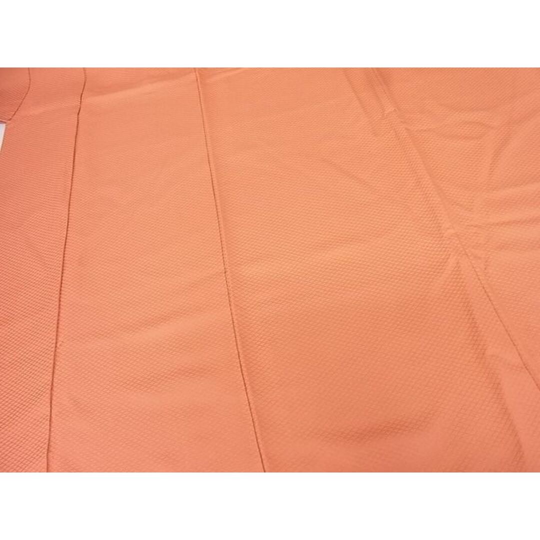 平和屋2■上質な色無地　菱地紋　浅緋色　逸品　DAAA7773sf レディースの水着/浴衣(着物)の商品写真