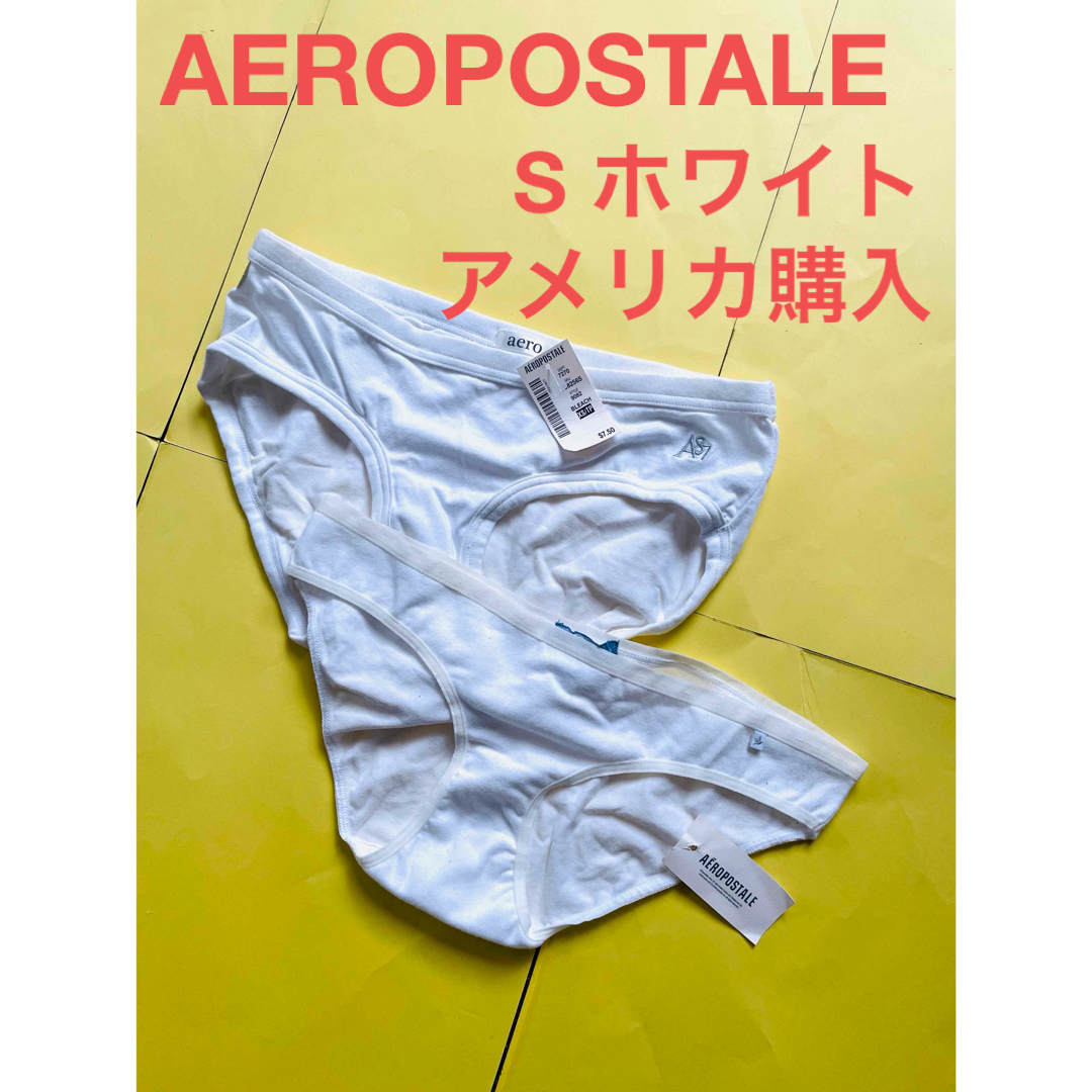 AEROPOSTALE(エアロポステール)のエアロポステール　ショーツ　未使用　S 下着　ホワイト　2種類　アメリカ購入 レディースの下着/アンダーウェア(ショーツ)の商品写真