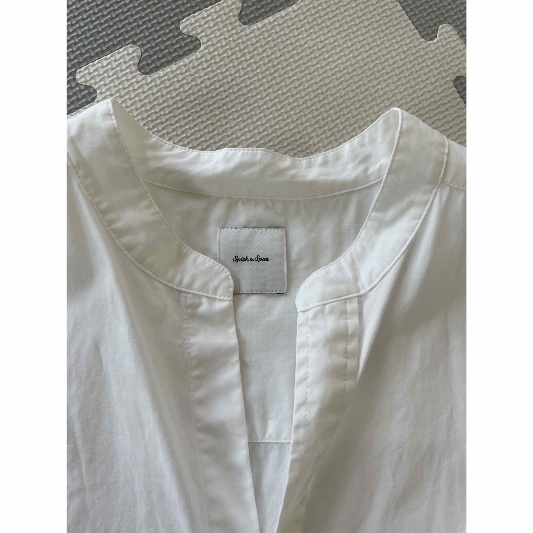 Spick & Span(スピックアンドスパン)の半袖ブラウス　白 レディースのトップス(シャツ/ブラウス(半袖/袖なし))の商品写真