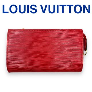 ルイヴィトン(LOUIS VUITTON)のルイヴィトン エピ ポシェット アクセソワール  ポーチ レザー レッド 赤(ポーチ)