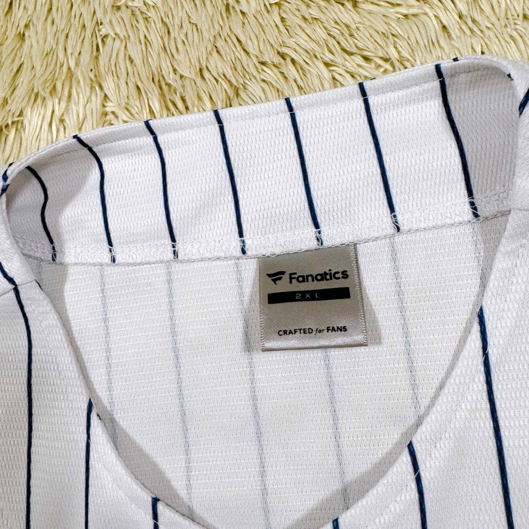 【美品】FANATICS ニューヨーク　ヤンキース　ベースボールシャツ 2XL メンズのトップス(シャツ)の商品写真