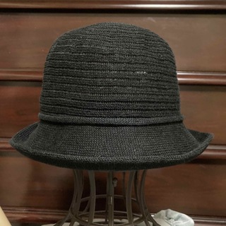 帽子 サマーハット ブラック(麦わら帽子/ストローハット)