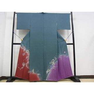 平和屋2■染色作家　生沼忠　豪華色留袖　葡萄蔦の葉文　暈し染め　逸品　DAAB0792ud(着物)