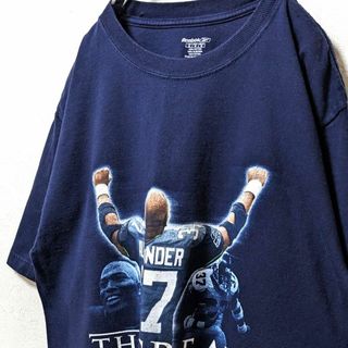 Reebok - リーボックNFLシアトルシーホークス#37アレキサンダーTシャツネイビー紺色古着