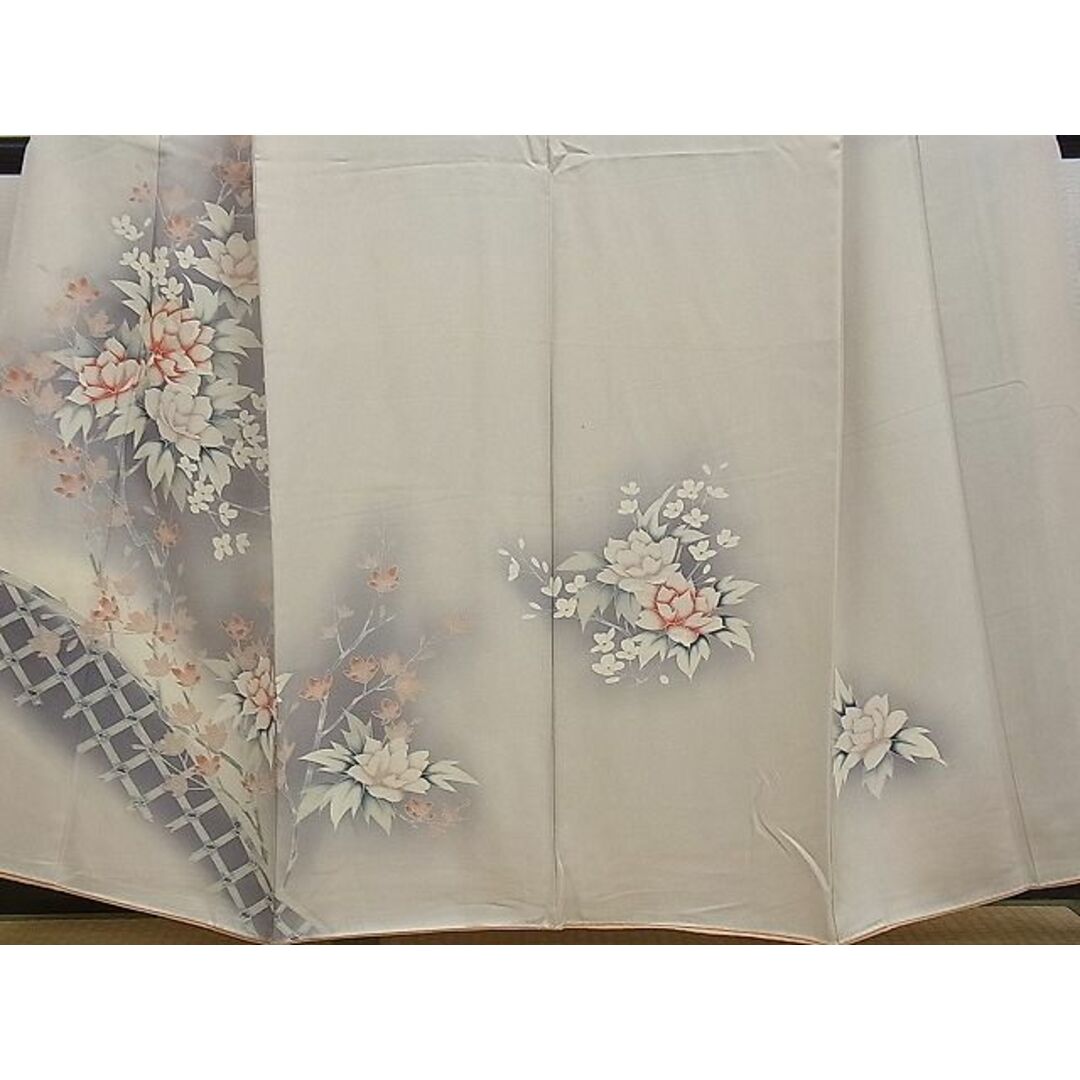 平和屋2■訪問着　刺繍　花籬文　暈し染め　逸品　DAAB0771ud レディースの水着/浴衣(着物)の商品写真