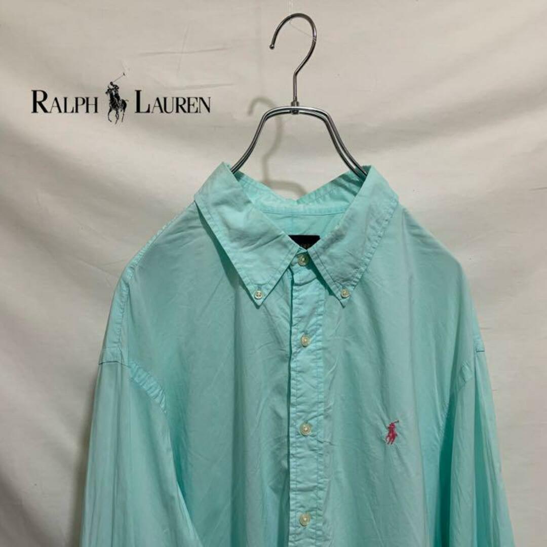 ラルフローレン　ラルフ　BDシャツ　長袖　シャツ　長袖シャツ　ライトブルー メンズのトップス(シャツ)の商品写真