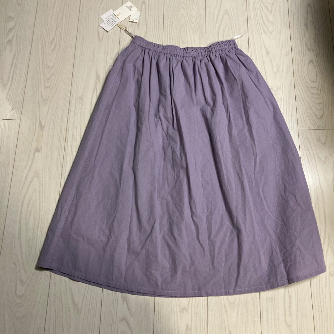 SM2(サマンサモスモス)の新品未使用タグ付きリネン麻スカートmushroomマッシュルーム着丈82 レディースのスカート(ロングスカート)の商品写真