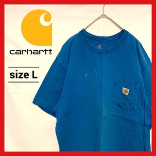 カーハート(carhartt)の90s 古着 カーハート Tシャツ トップス 半袖 ポケット L (Tシャツ/カットソー(半袖/袖なし))