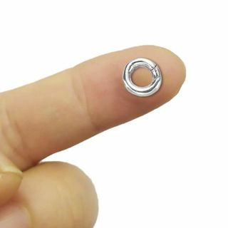 スプリング留め アクセサリー シルバー925 銀 ネックレス 丸カン8mm 1個