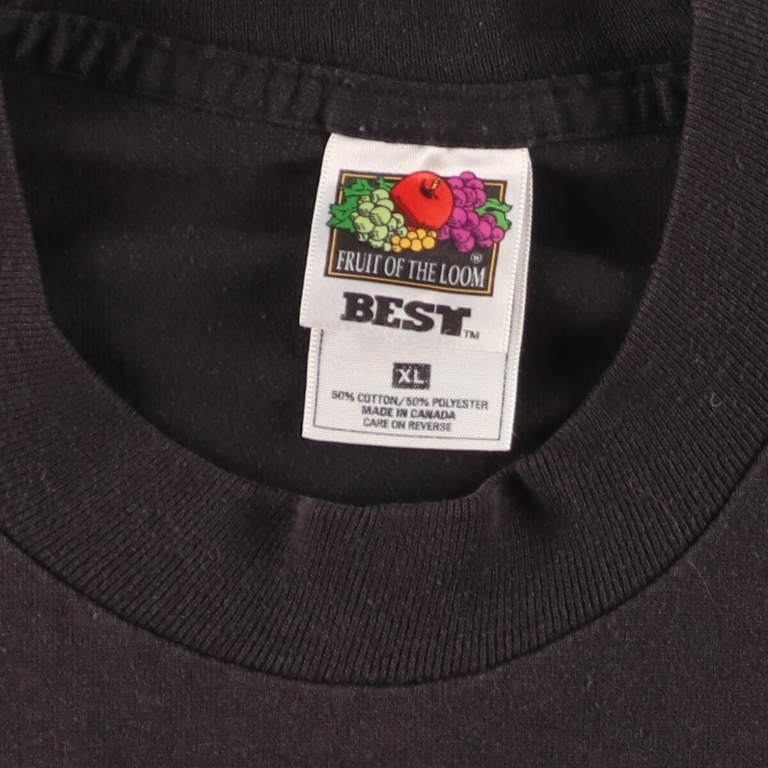 FRUIT OF THE LOOM(フルーツオブザルーム)の古着 90年代 フルーツオブザルーム FRUIT OF THE LOOM アートTシャツ カナダ製 メンズXL /eaa448513 メンズのトップス(Tシャツ/カットソー(半袖/袖なし))の商品写真