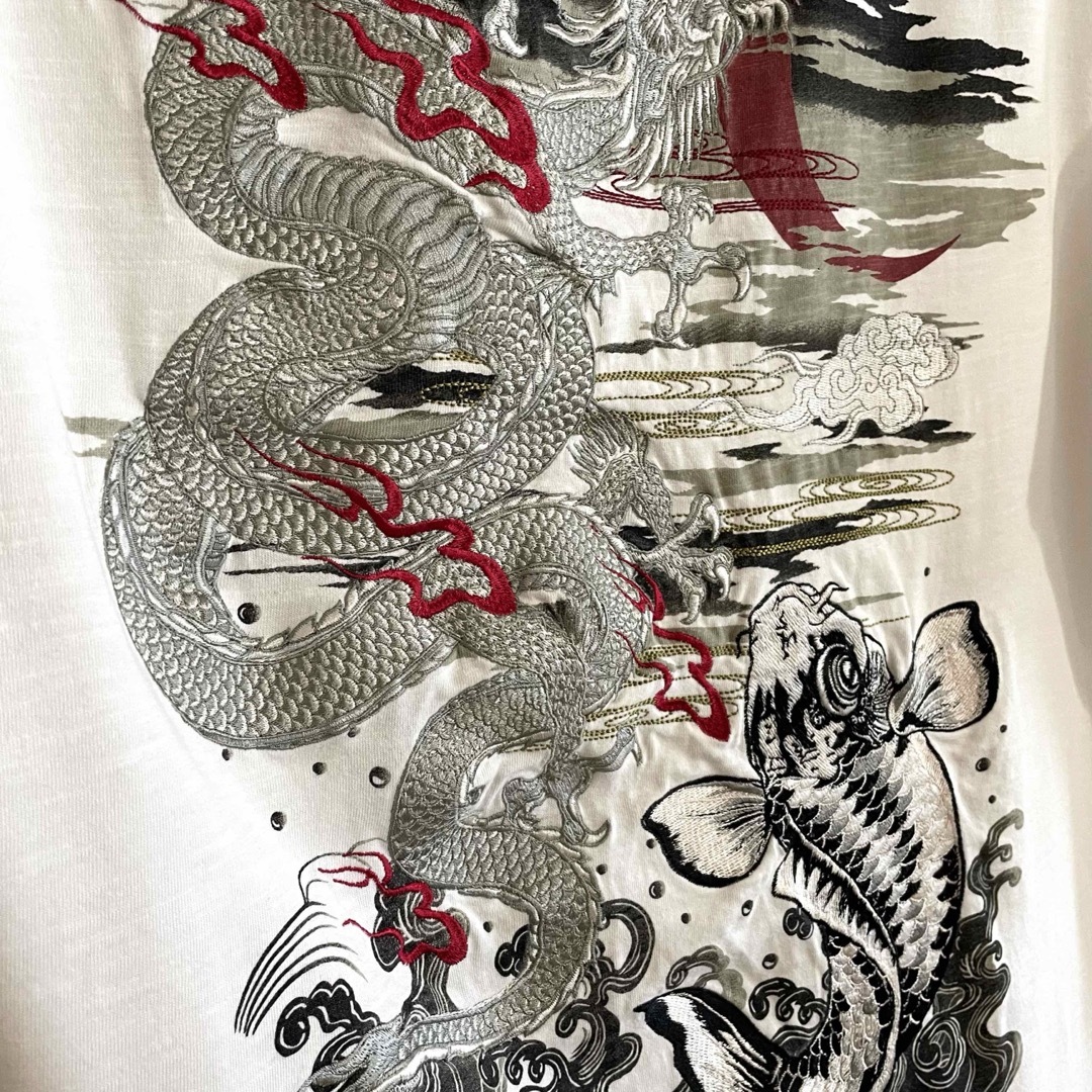 メンズ和柄刺繍Ｔシャツ＊XL メンズのトップス(Tシャツ/カットソー(半袖/袖なし))の商品写真