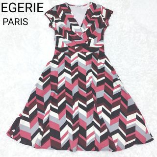 エジェリ EGERIE PARIS 半袖 カシュクール ワンピース(ひざ丈ワンピース)