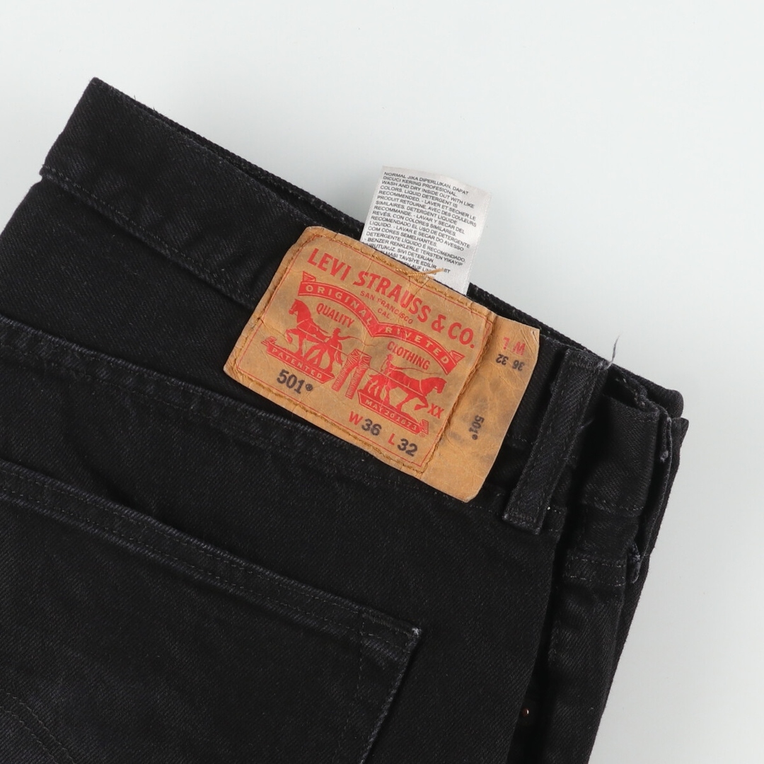 Levi's(リーバイス)の古着 リーバイス Levi's 501-2442 ブラックデニム ストレートデニムパンツ メンズw37 /eaa448730 メンズのパンツ(デニム/ジーンズ)の商品写真