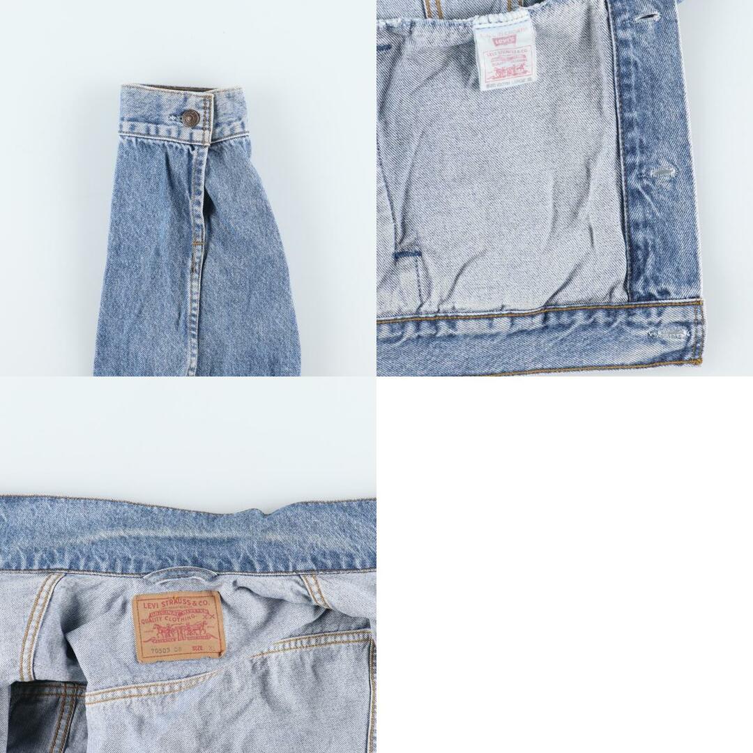 Levi's(リーバイス)の古着 90年代 リーバイス Levi's 70503-08 ユーロモデル デニムジャケット Gジャン メンズXL ヴィンテージ /eaa448384 メンズのジャケット/アウター(Gジャン/デニムジャケット)の商品写真